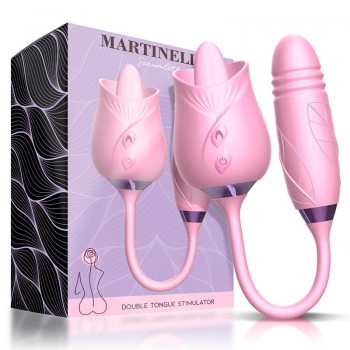Martinella Lengua Estimuladora Clitoris y Huevo con Thrusting