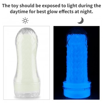 Masturbador Masculino Lumino Luz Azul