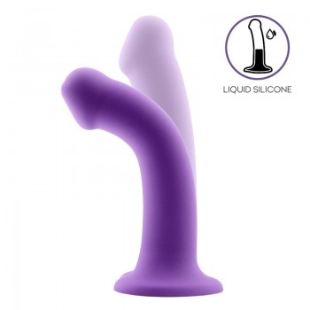 Bouncy Dildo Silicona Liquida Hiper Flexible 65 165 cm Talla S Purpura