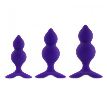 Bibi Twin Set de 3 Plugs Anales Purpura